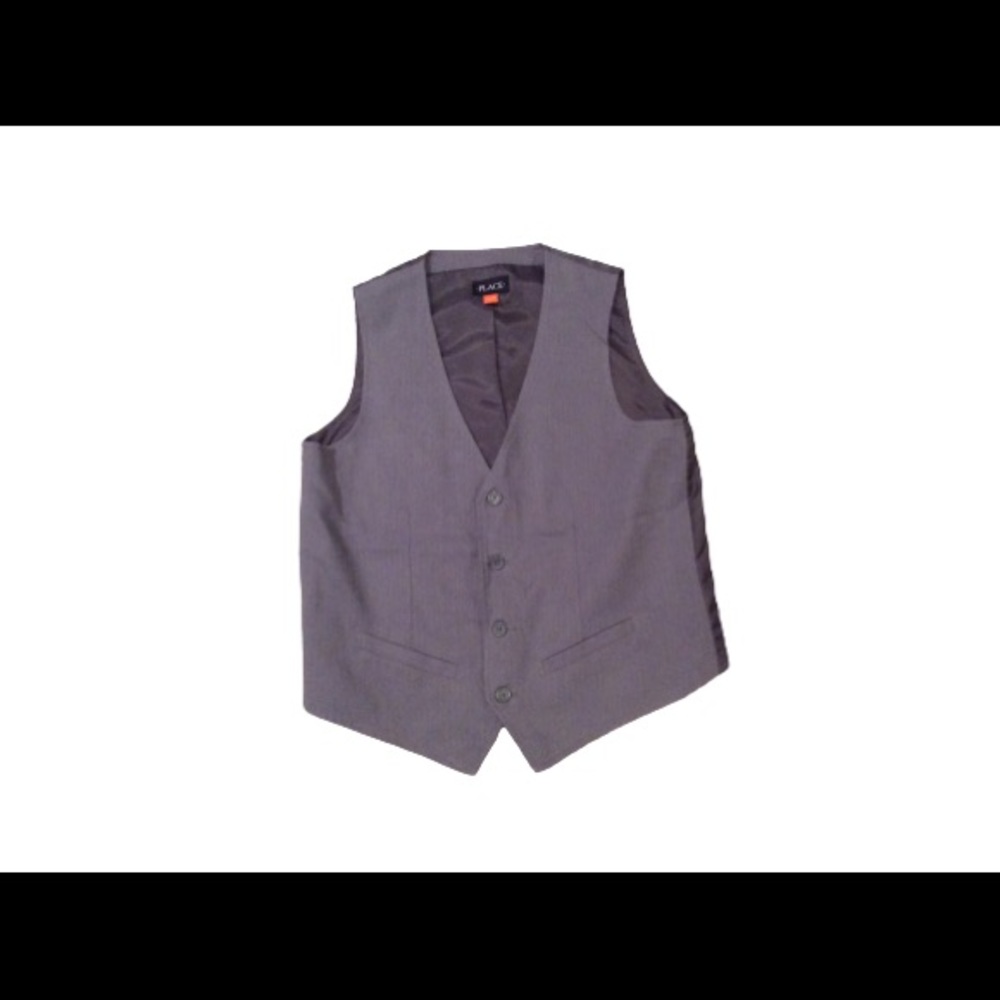 Boys grey dressy vest